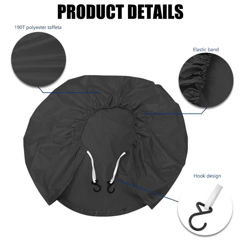 Car Tire Covers with Enhances Durability & Anti Wind Features Windproof Tire Cover Vehicle Spare for Seasonal Storage