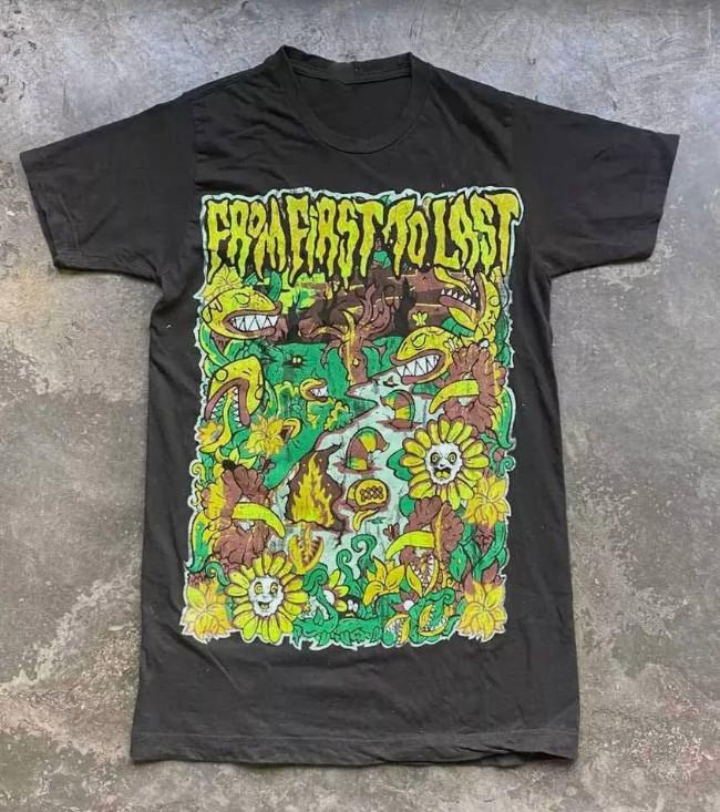 

FROM FIRST TO LAST BAND T-Shirt Black Unisex Cotton Tee All Size S-5XL Unisex T-Shirt L