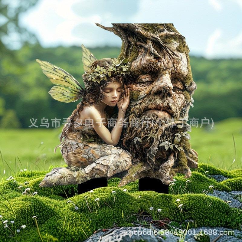

Акрилова Зелена Муза Природи Статуя для Медитації Декоративний Вкладиш для Газону Садові Декоративні Реквізити