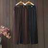 Langsha Women's Mid-Age Casual Straight Leg Trousers