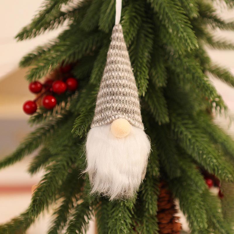 Christmas Knit Faceless Old Man Tree Ornaments - Small Hanging Pendants