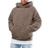 Men's Fleece Hooded Sweatshirt   Warm Plush Lining