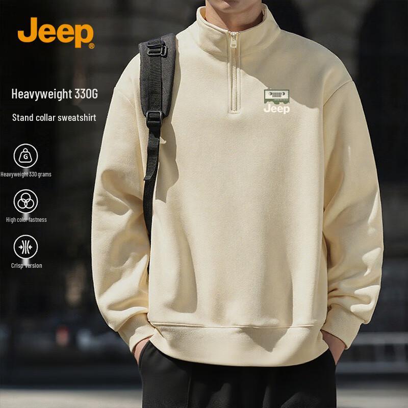 

Jeep Men s Heavyweight Cotton Blend Pullover Sweatshirt 3XL