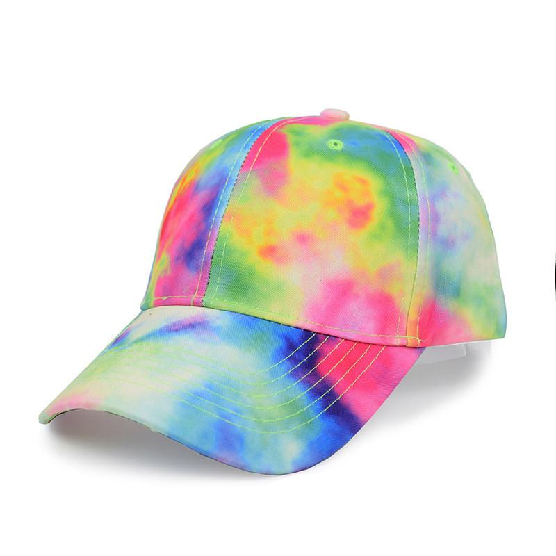 Sports Hat With Tiedye Design For Men And Women Sun Protection Adjustable Breathable