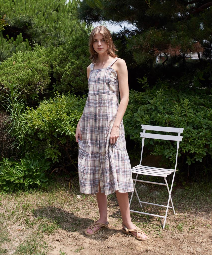 Maneseu Fresh Roll Frill Dress (3 Colors)