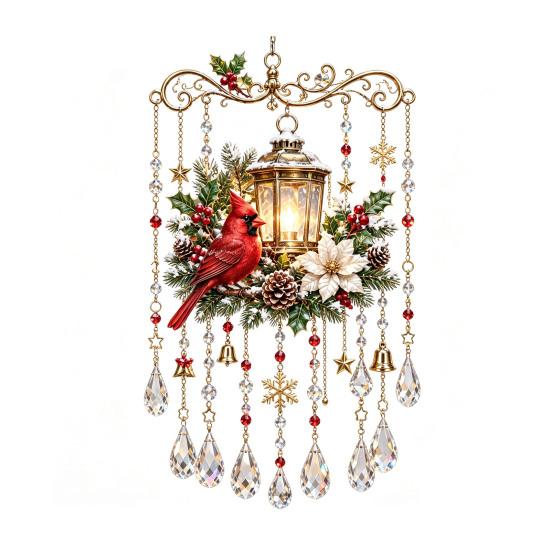 Entspannende Klang-Windspiele für Zuhause, Weihnachts-Glockenspiel, Acryl-Sonnenfänger für Außenbereich, Garten, Terrasse, Elegante Dekorationen, Festdekoration, Hängend im Hof