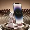 Easy Use Speaker for Elderly Wireless Induction Speaker, No Bluetooth-compatible Auto Play Sound Amplifier with Phone Loud Accessory Stand,
