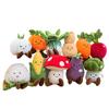 Tegneseriegrøntsagsbløddyrsdukke Gulerod Broccoli Græskar Aubergine Majs Svamp Blødt Legetøj Boligdekoration Gave til Børn
