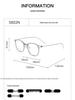 Danyang 5822N Women's Retro Small Frame Myopia Glasses, Ultra-Light Transparent Pure Titanium Frame