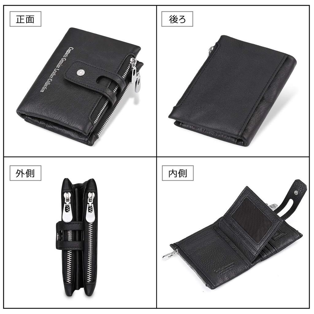 Gofelt Leather Wallet for Men and Genuine Coin 2 Holds 18 Large Round Made In Business Gift Women, Bifold, Leather, Purse, Pockets, Cards, Capacity,