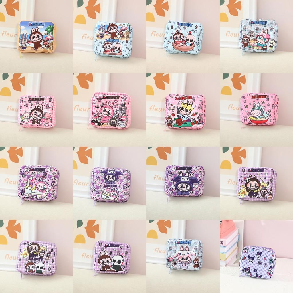 Cute Storage Cartoon Pouch Fabric Sanitary Cosmetics Girls Medicine