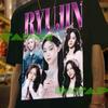 Ryujin Retro Grafik Sweatshirt: Unisex Kpop Idol T-Shirt