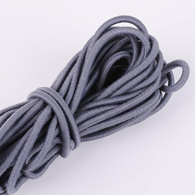Durable Round Elastic Cord: High-Elasticity Purple and Blue Rubber Bands for DIY Projects