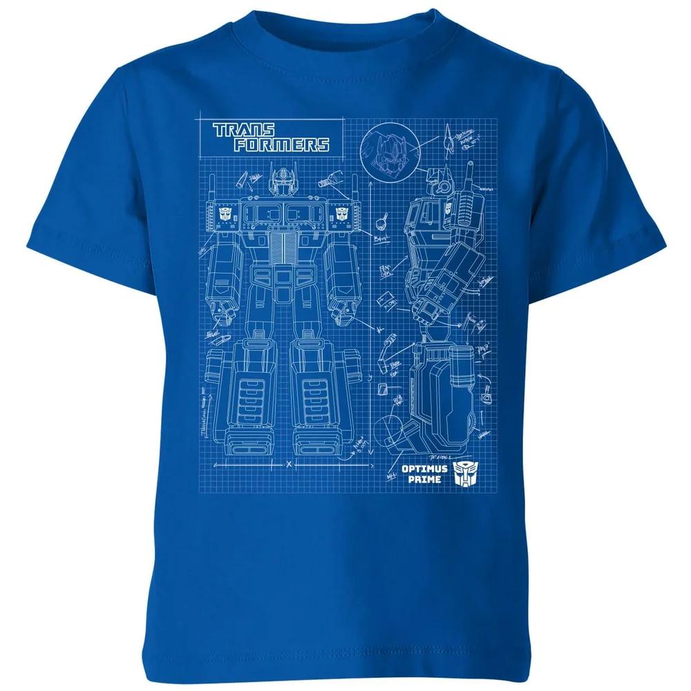 

Transformers Optimus Prime Schematic Kids T-Shirt - Royal Blue - 3-4 Years 100