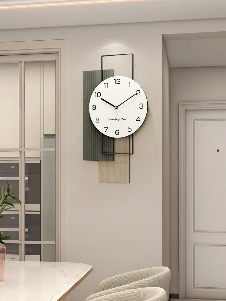 Silent Living Room Wall Clock Modern Design Metal Room Creative Wall Clock Large Free Shipping Horloges Murales Decorating Items