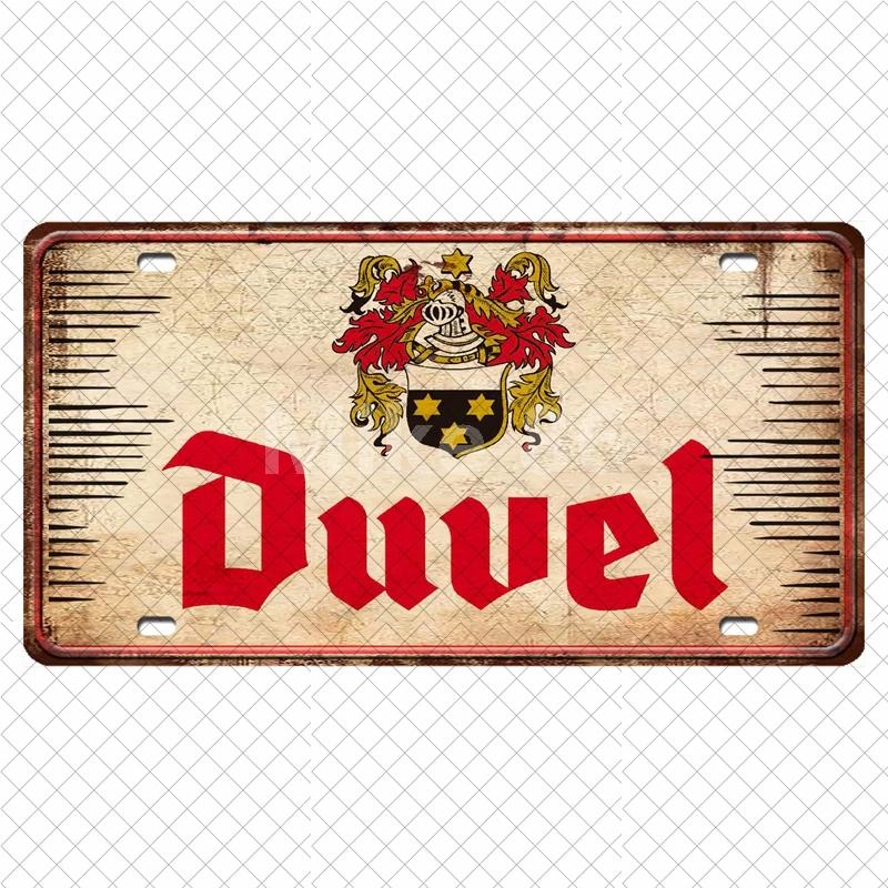 [ Mike86 ] Orval  Duvel Belgian Beer  Wine Painting Tin Poster Metal Sign Decoration DC-21 15*30 CM Home Decor