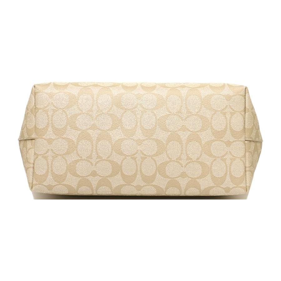COACH City Zip Tote Canvas Coated With Leather Tote Bag, Shopping Bag, Handbag, Shoulder Bag Women's Light Khaki 58292-IMDQC