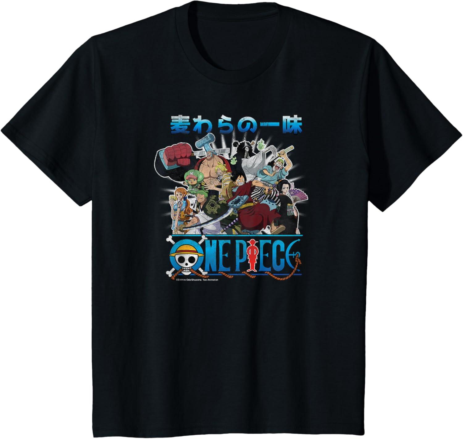 

2026 Summer ONE PIECE Anime Straw Hat Crew Printed Loose Shortsleeved Pure Cotton Childrens Tshirt Tide Unisex Casual Y2k S