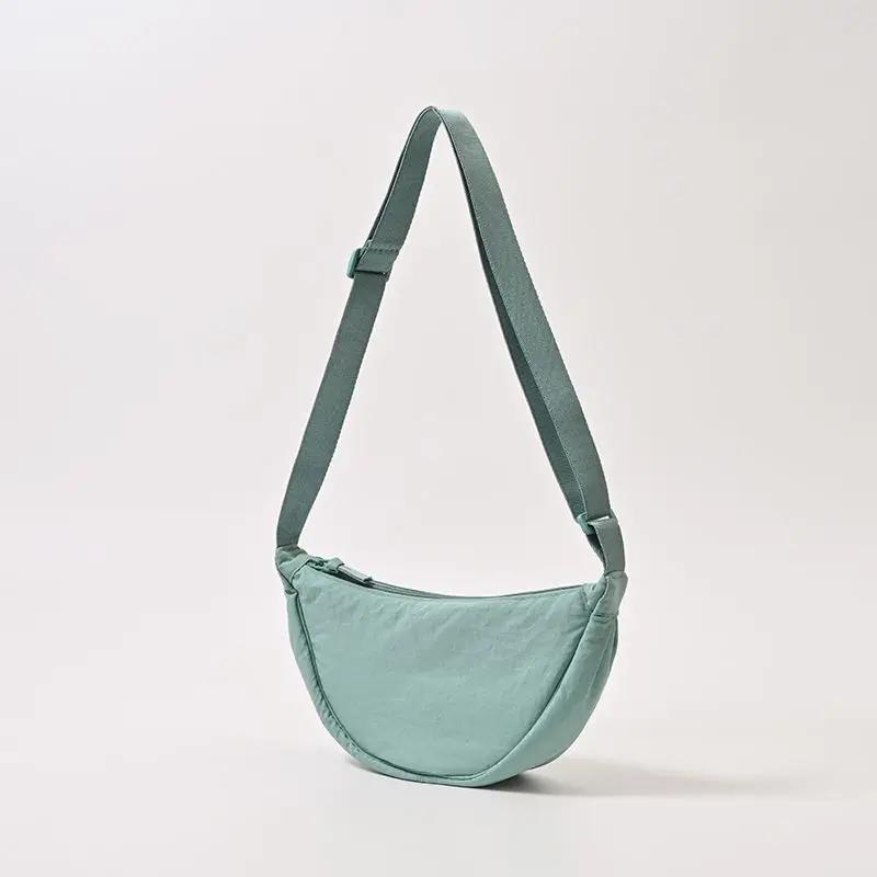 Nyl Hobos Women's Shoulder Dumpling Bag Large Capacity Travel Crossbody Half Mo Bags Outdoor Phe Pouch Handbags Wholesale