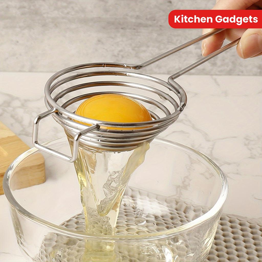 Stainless Steel Egg Separator Kitchen Baking Egg Yolk Filter Tool