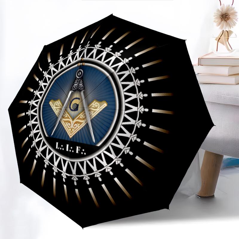 1PC Freemasonry Umbrella Portable Folding Umbrella Iron Frame Hole Bone Structure Outdoor Home Umbrella A6