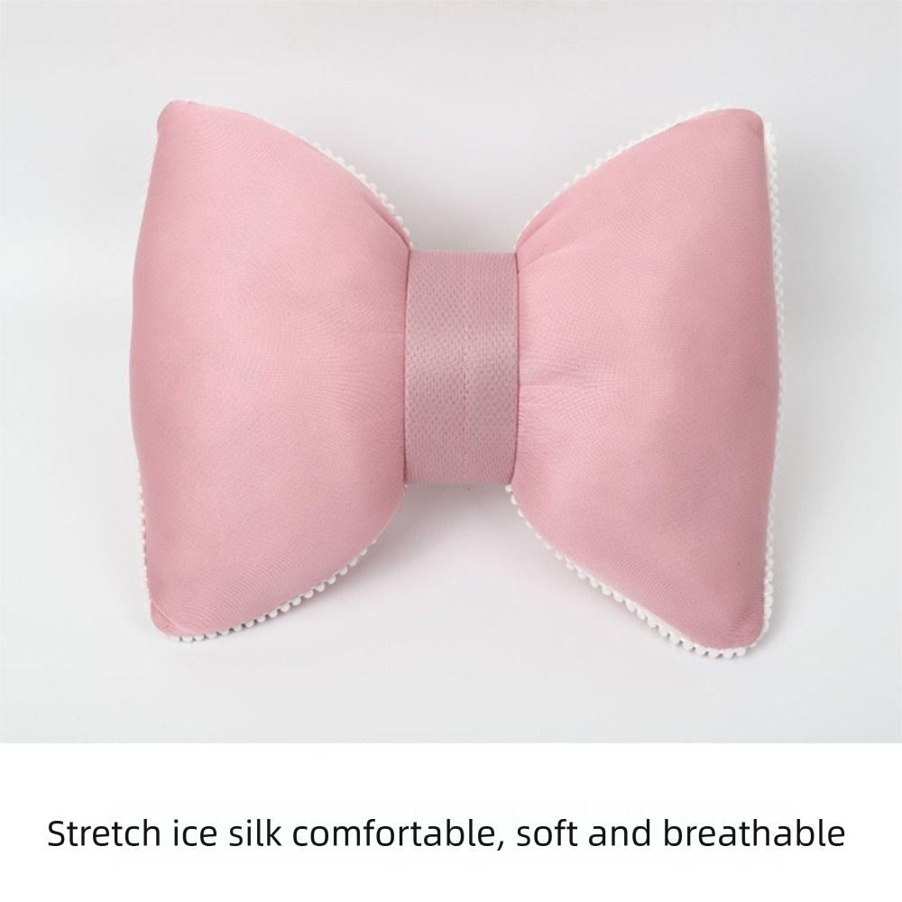 Ergonomic Neck Pillow Breathable Ice Silk Pillow Cute Car Headrest Pillow Auto