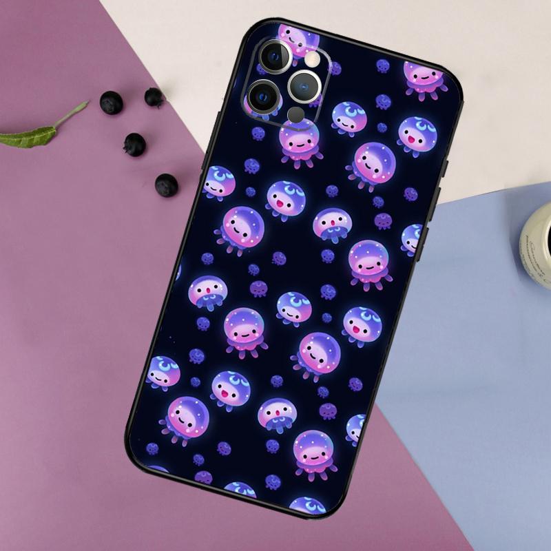 Magic Jellyfish Phone Case For iPhone 16 15 13 11 12 14 17 Pro Max Air 13 mini 15 16 Plus 16e Bumper Cover