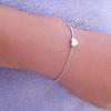 An Elegant Heart-shaped Women's Bracelet with A Fashionable and Simple Heart-shaped Design, Perfect for Women To Wear Jewelry