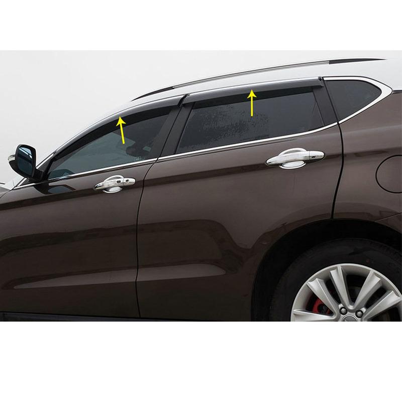 Car Stick Lamp Plastic Window Glass Wind Visor Rain/Sun Guard Vent 4PCs For Mazda CX-5 CX5 2nd Gen 2017 2018