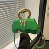 Trendy Bowknot Handbag Chic Small Square Crossbody Bag In Stylish Colors