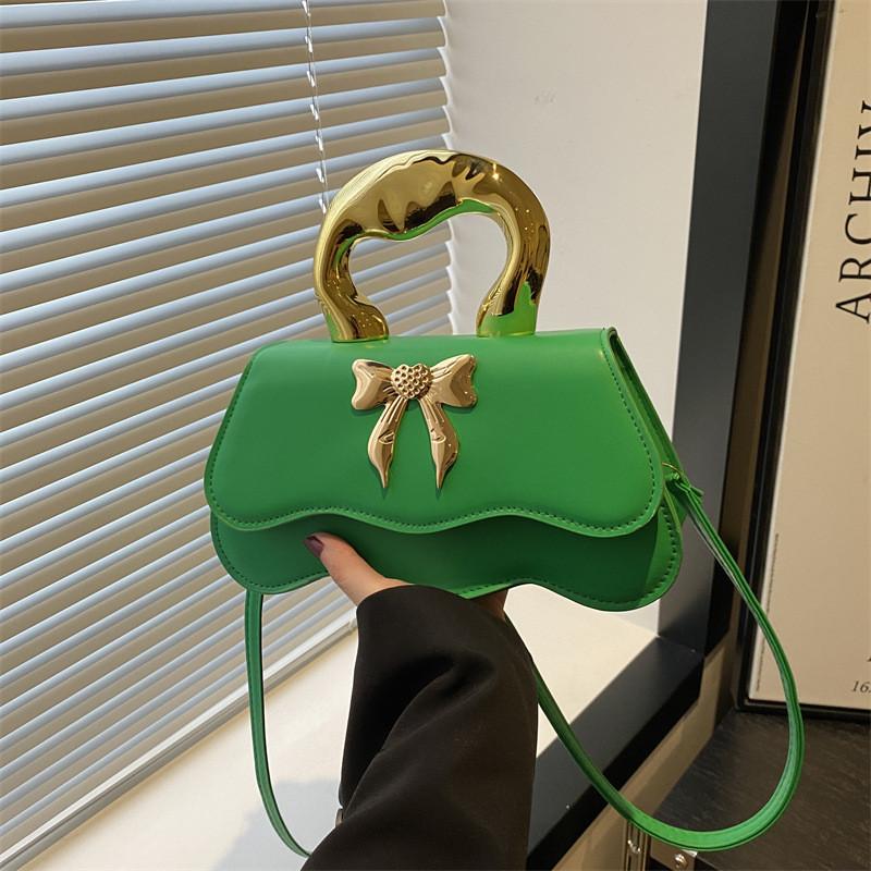 Trendy Bowknot Handbag Chic Small Square Crossbody Bag In Stylish Colors