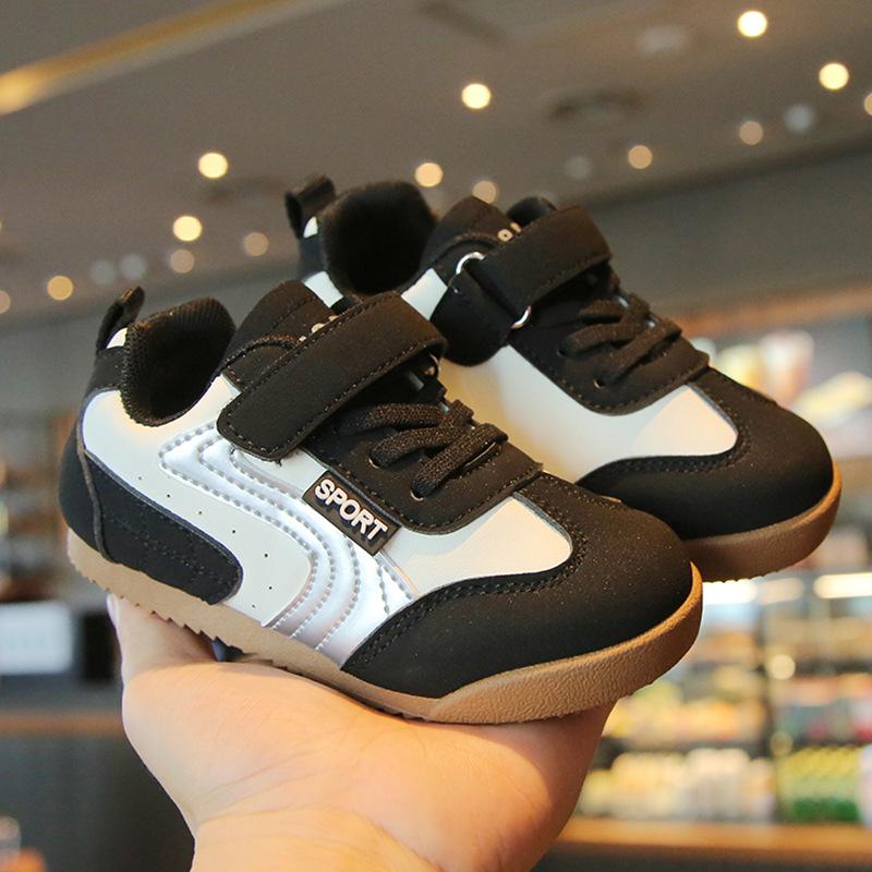 Kids Soft Sole Unisex Casual Sports Sneakers Boys Girls Breathable Training Board Shoes