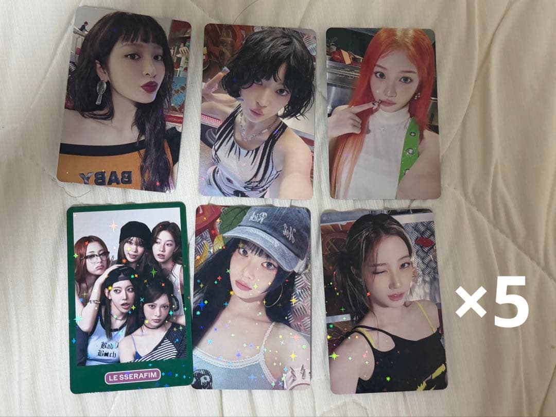 

[USED] LE SSERAFIM SPAGHETTI weverse purchase bonus x5