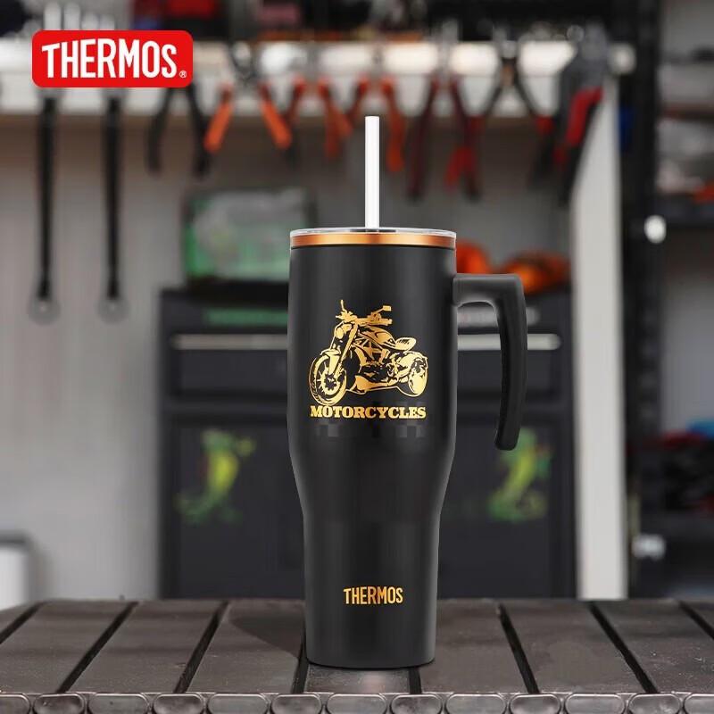 

Thermos TSKP-1100 Black Gold Knight Series Insulated Bottle