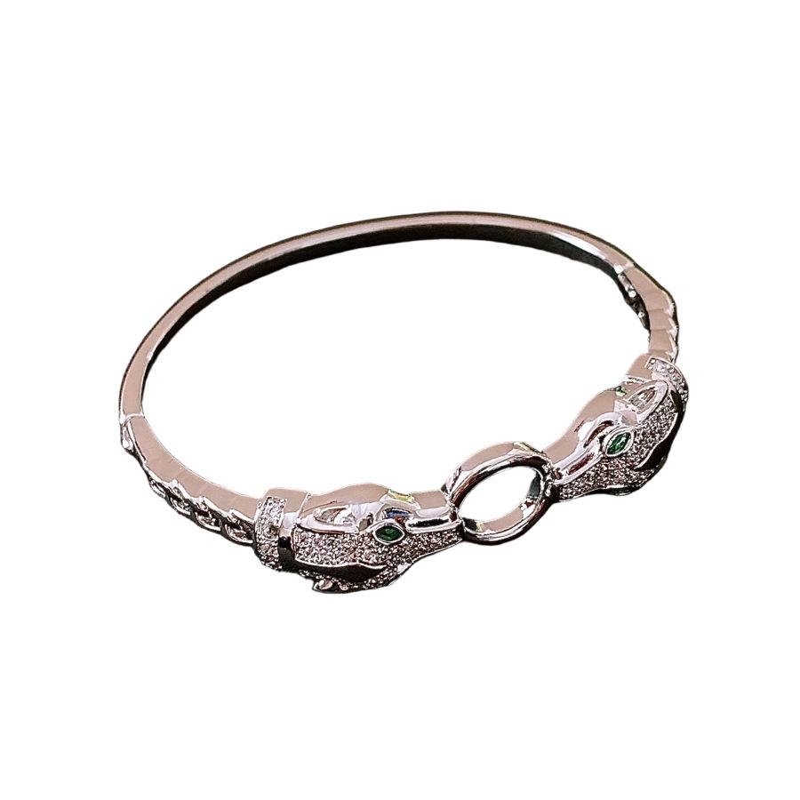 Animal Bracelet Micro Zircon Hip Hop Personality Men and Women Niche Jewelry Hipster Hip Hop Leopard Jewelry