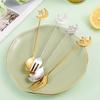 Moon Star Coffe Spoon Fork Ramadan Decorations for Home Islamic Muslim Festival Party Dinner Decor Dessert Cake Spoon