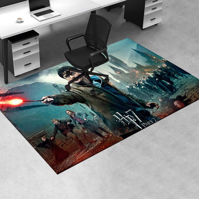 

Harry Potter and the Deathly Hallows Part 2 Movie Poster Print Office Mat Home Decor Office Desk Chair Rugs Chair Carpet for office Chair Ma 60cm by 90cm