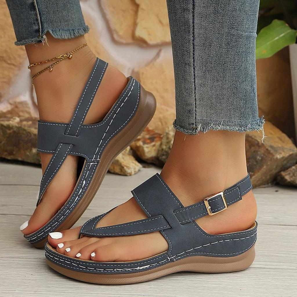 Simple Sandals Women'S Openwork Wedge Sandal Comfortable Breathable Soft Sole Summer Shoes Sandalias De Mujer Verano 2026