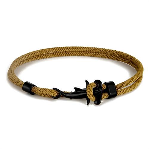 Small Fresh Black Small Hammerhead Shark Bracelet Milan Rope Multi-Turn Adjustable Hand Rope Worker