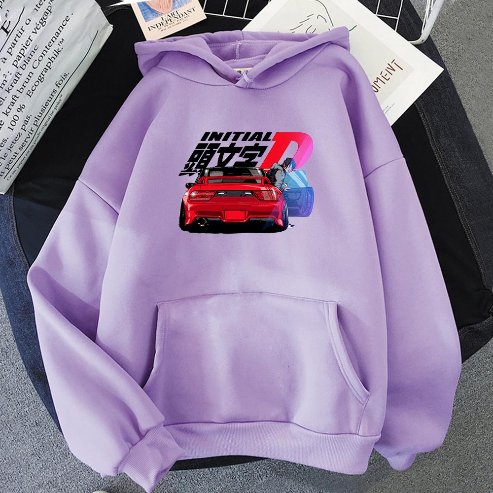 Mikina Kawaii Unisex Harajuku Initial D Mikiny Dámské Teplé Gotické Streetwear Punk Wo Unisex Módní Ležérní Ropa Mujer Oblečení