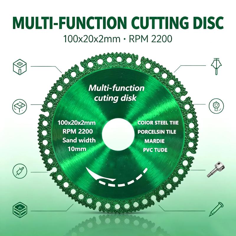 1/3/5Pcs Multifunction Cutting Disc Diamond Saw Blade Thick Dry Cut Wheel For Angle Grinder Tile Marble Pvc Metal Cutting