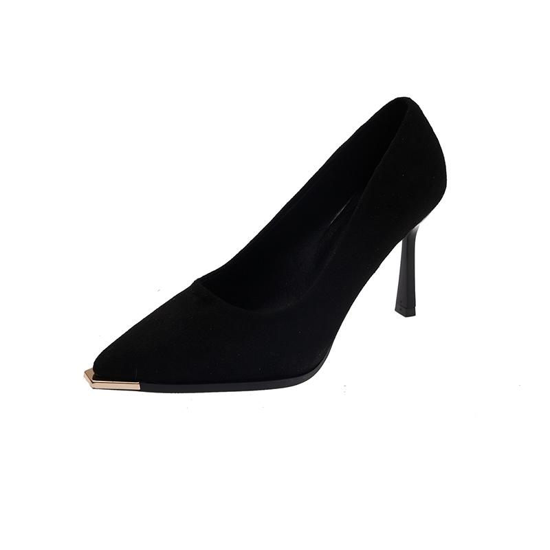 2025 Nouvelles Femmes Nouvelle Mode Chaussures à Talons Hauts à Enfiler Dame Décontracté Printemps & Été Bout Pointu Talons Hauts Tacones Altos