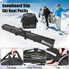 Snowboard Bag+Ski Boot Bag 2 Pcs Ski Set Ski Bag & Boot Bag Set Large Capacity Waterproof Travel Ski Boot Storage Bag Backpack