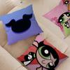 Cute Powerpuffs-Girls Classic Anime Cushion Cover Inches Farmhouse Decor Home Throw Pillow Covers For Couch Decorations