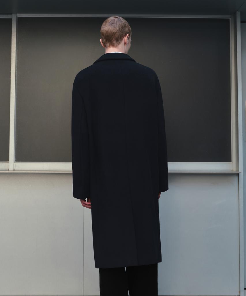 Musinsa Standard Cashmere Blend Oversized Single Coat [Navy]