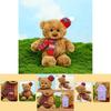 Adorable Christmas Teddy Bear Plush Toy With Stylish Red Plaid Scarf Gift For Kids