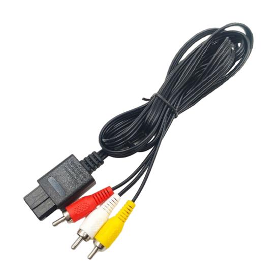

Audio Line HD-совместимый стабильный выход Многоцелевой улучшенный игровой процесс Игровая консоль AV-кабель для N64/для Game Cube/для Super-Nintendo чёрный