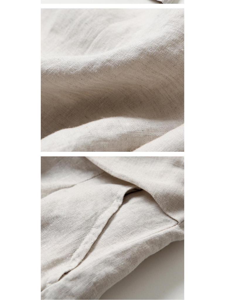 Γυναικείες Κουλότες από Βαμβάκι Λινό: Ψηλόμεσο, Στενό, Κοντό παντελόνι με φαρδύ πόδι και ημιελαστική εφαρμογή (2024).