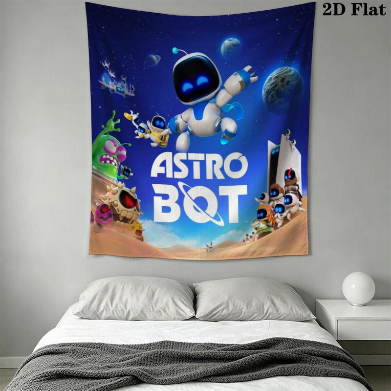 ASTRO BOT Wall Tapestry Aesthetic Wall Hanging Printed Fabric Blanket Decorative Tapestries for Bedroom Living Room Home Decor