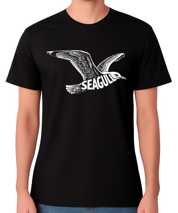 

Seagull T-Shirt Flying Bird Graphic Minimal Wildlife Design Unisex Tee 5XL різнокольоровий